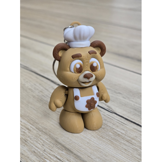 Brelok Miś kucharz Chef 3D - Brelok Druk3d fidget Keychain mixGadzet