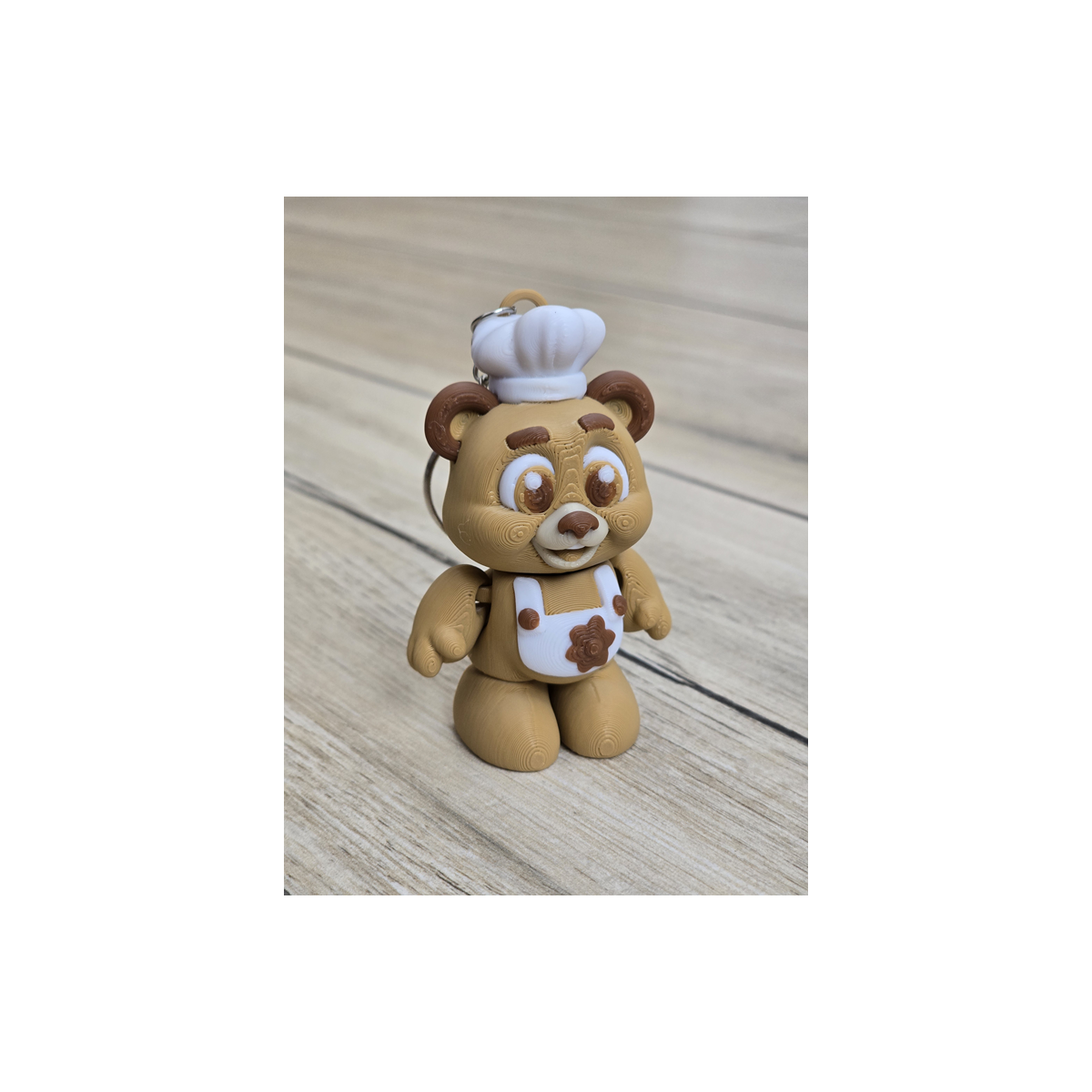 Brelok Miś kucharz Chef 3D - Brelok Druk3d fidget Keychain mixGadzet