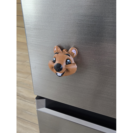 Uśmiechniety Quokka Brelok 2w1 - Magnes na Lodówkę! 3D - Druk3d Keychain