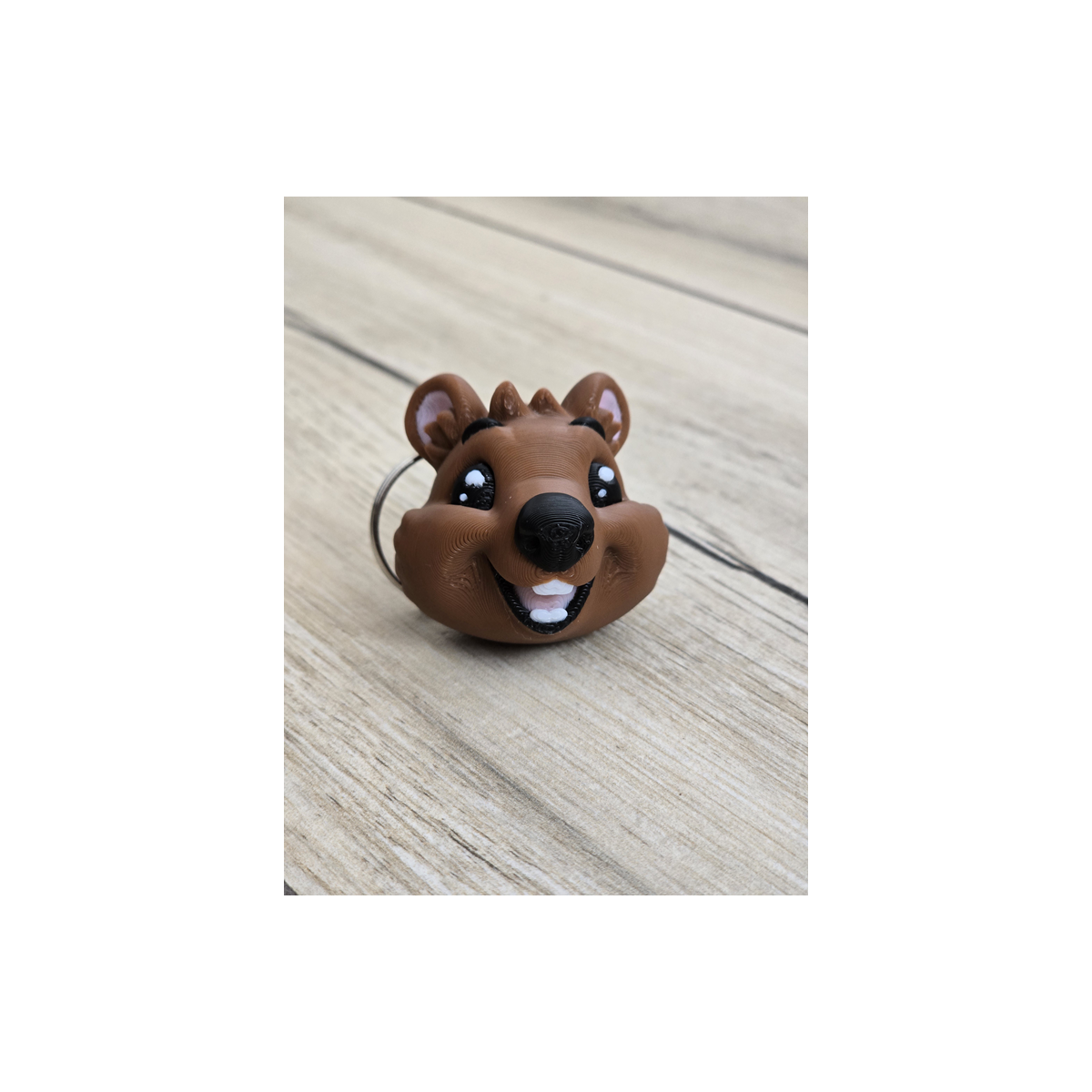 Uśmiechniety Quokka Brelok 2w1 - Magnes na Lodówkę! 3D - Druk3d Keychain