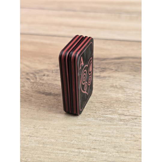 Magnetyczny Suwak Karty Asy kier 3d - Fidget Toys Druk3d mixGadzet