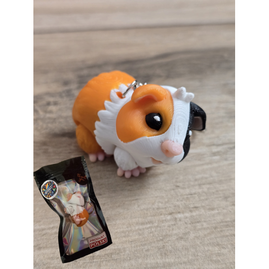 Breloczek Świnka Morska 3D - Brelok Druk3d fidget Keychain
