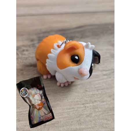 Breloczek Świnka Morska 3D - Brelok Druk3d fidget Keychain