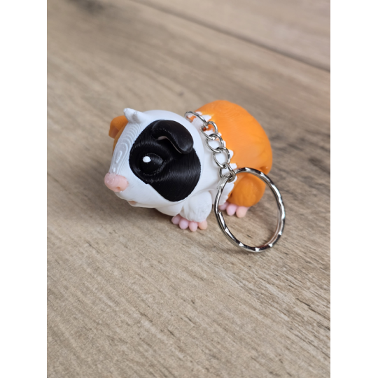 Breloczek Świnka Morska 3D - Brelok Druk3d fidget Keychain