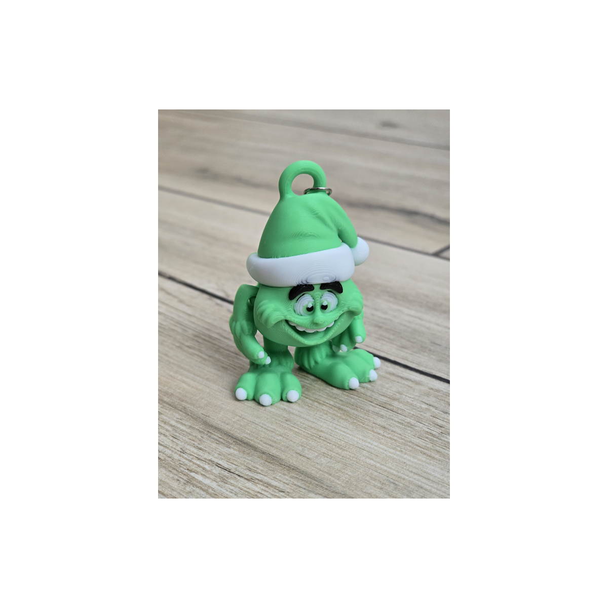 Figlarny Breloczek Grinch - Świąteczna Psota 3D - Brelok Druk3d Keychain