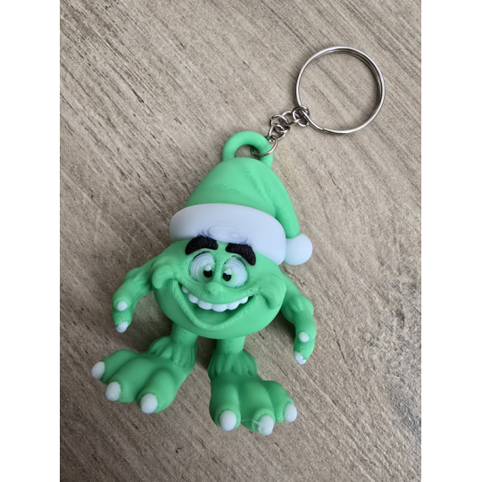 Figlarny Breloczek Grinch - Świąteczna Psota 3D - Brelok Druk3d Keychain