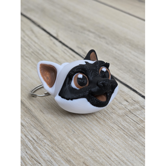 Śłodki Kociak Brelok i Magnes 2w1 3D - Brelok Druk3d fidget Keychain