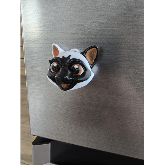 Śłodki Kociak Brelok i Magnes 2w1 3D - Brelok Druk3d fidget Keychain