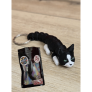 Breloczek Czarno-Biały Kot 3d - Seria Kotów Brelok Druk3d fidget Keychain