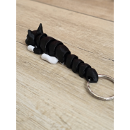 Breloczek Czarno-Biały Kot 3d - Seria Kotów Brelok Druk3d fidget Keychain