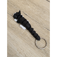 Breloczek Czarno-Biały Kot 3d - Seria Kotów Brelok Druk3d fidget Keychain