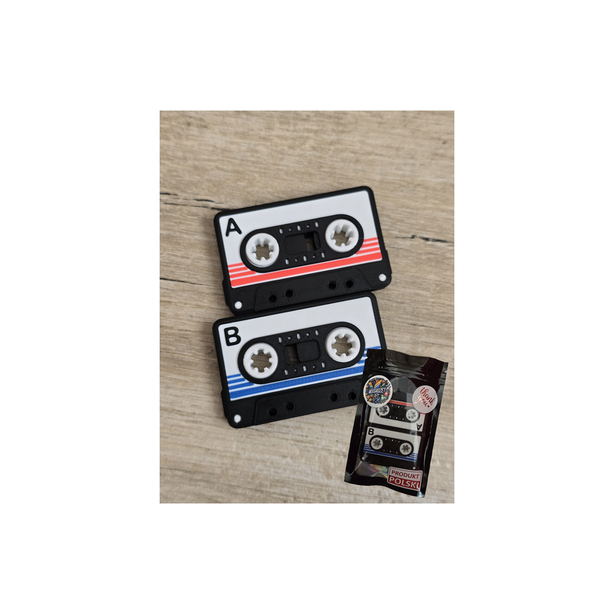 Magnetyczny Suwak Kasety Magnetofonowe 3d - Fidget Toys Druk3d mixGadzet