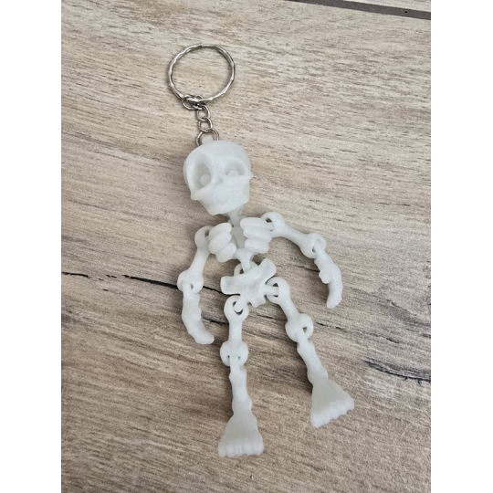 Brelok Szkielet Nocny Stróż twoich kluczy - Druk3D - Świeci w Nocy