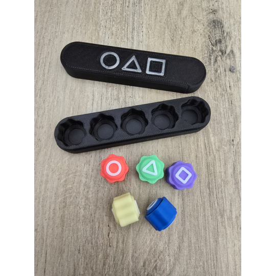 Kości Koreanskiej Gry GONGGI GONGI SQUID GAME + Etui - Druk3d Case
