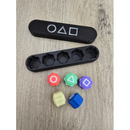 Kości Koreanskiej Gry GONGGI GONGI SQUID GAME + Etui - Druk3d Case