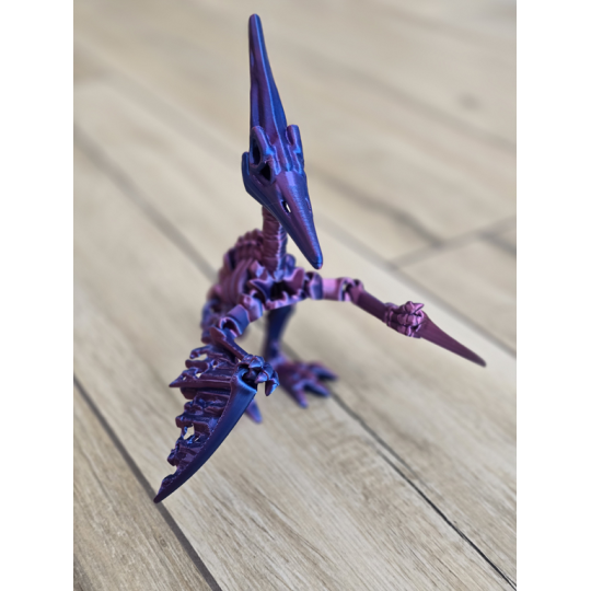 Imponujący Szkielet Pteranodona - Kolekcjonerski Model - Dwukolorowy Druk3D