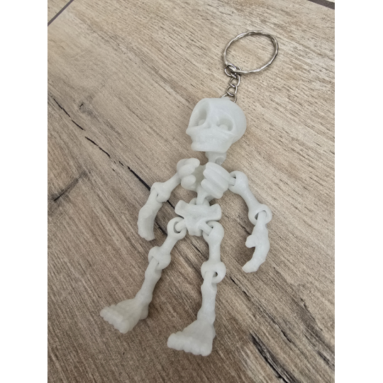 Brelok Szkielet Nocny Stróż twoich kluczy - Druk3D - Świeci w Nocy