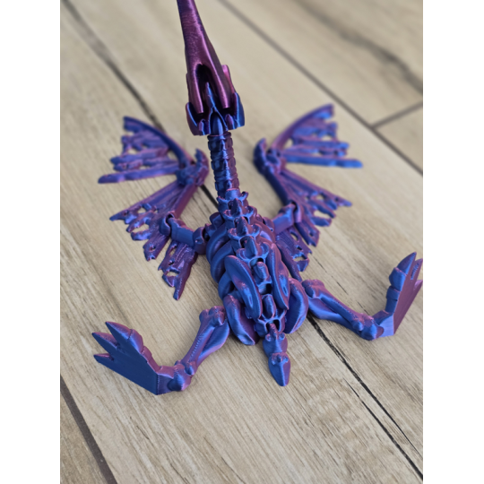 Imponujący Szkielet Pteranodona - Kolekcjonerski Model - Dwukolorowy Druk3D