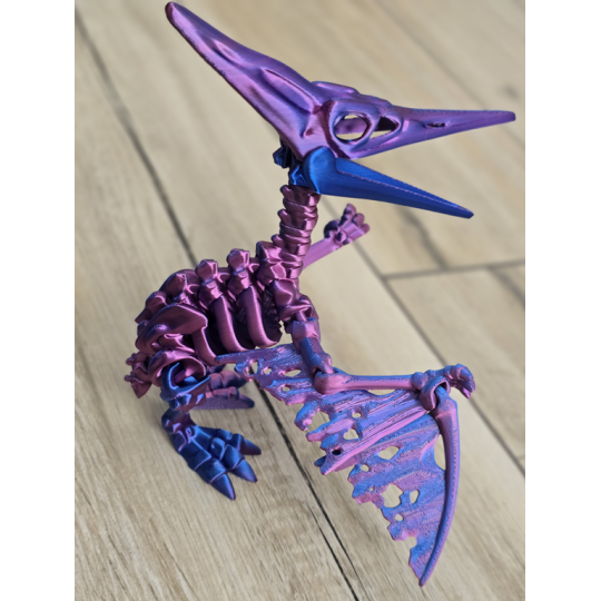 Imponujący Szkielet Pteranodona - Kolekcjonerski Model - Dwukolorowy Druk3D