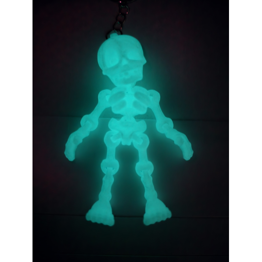 Brelok Szkielet Nocny Stróż twoich kluczy - Druk3D - Świeci w Nocy