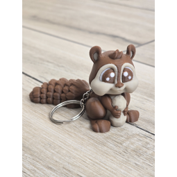 Sympatyczna Wiewiórka - brelok, który Cię rozczuli - Druk3d fidget Keychain