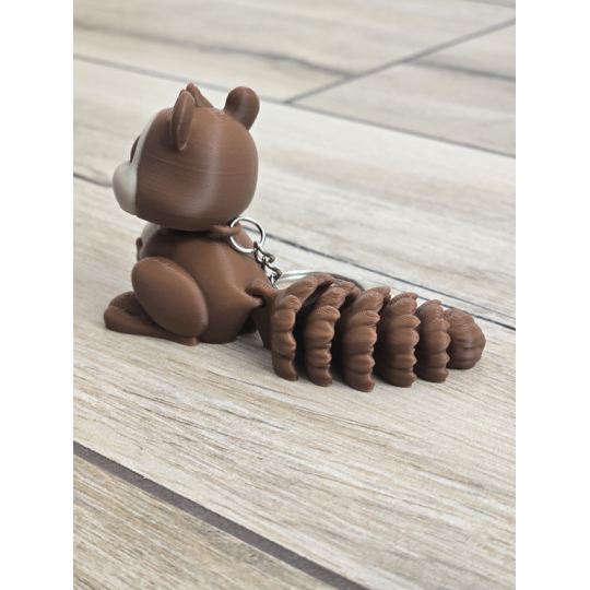 Sympatyczna Wiewiórka - brelok, który Cię rozczuli - Druk3d fidget Keychain