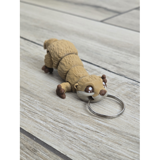 Wesoła Wydra - Brelok do Kluczy 3D - Brelok Druk3d fidget Keychain