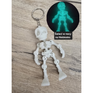 Brelok Szkielet Nocny Stróż twoich kluczy - Druk3D - Świeci w Nocy