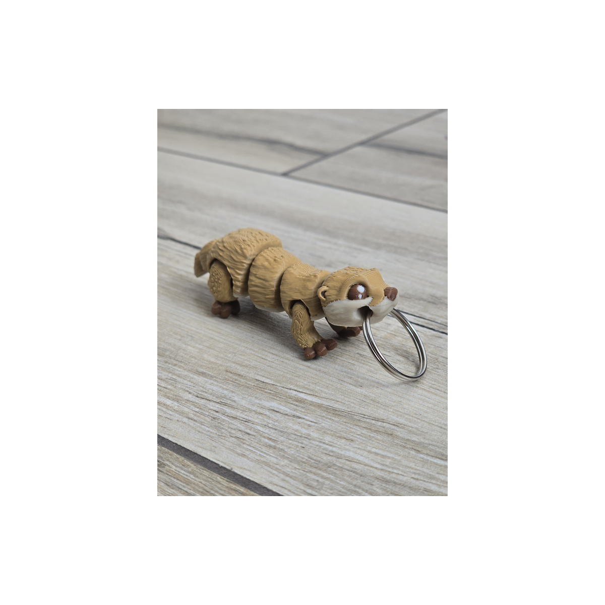 Wesoła Wydra - Brelok do Kluczy 3D - Brelok Druk3d fidget Keychain