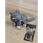 Breloczek Szarego Kotka 3D - Brelok Druk3d fidget Keychain mixGadzet