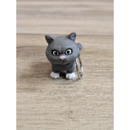 Breloczek Szarego Kotka 3D - Brelok Druk3d fidget Keychain mixGadzet