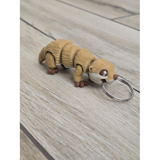 Wesoła Wydra - Brelok do Kluczy 3D - Brelok Druk3d fidget Keychain