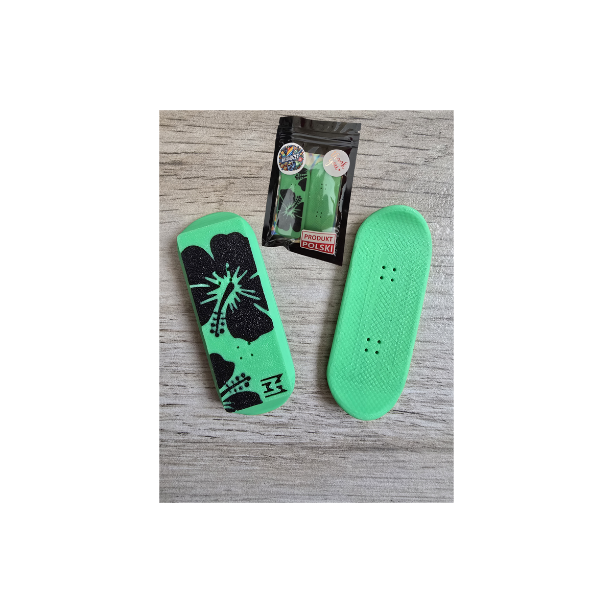 Magnetyczny Suwak Mini Deskorolki zielony 3d - Fidget Toys Druk3d mixGadzet