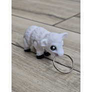 Biała Owieczka - Brelok do Kluczy 3D - Brelok Druk3d fidget Keychain