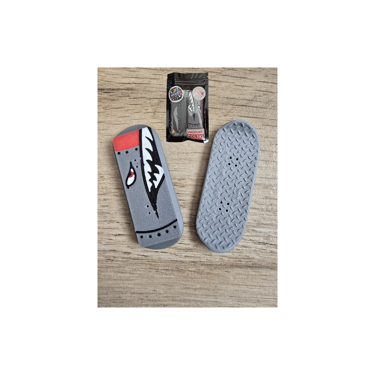 Magnetyczny Suwak Mini Deskorolki Rekin 3D - Fidget Toys Druk3d mixGadzet