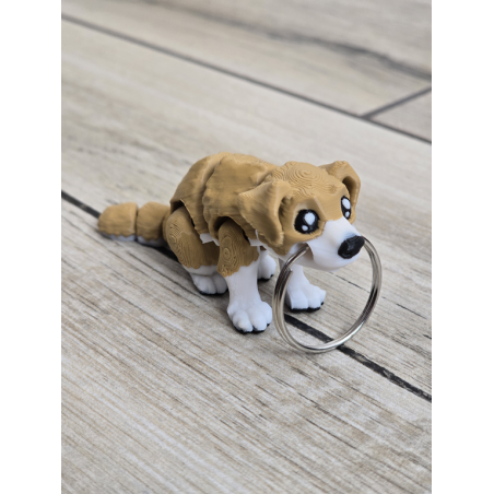 Figlarny Breloczek Pies - 3D - Brelok Druk3d fidget Keychain