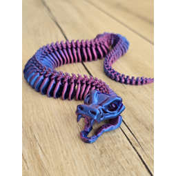 Szkielet Kobry 3D aż 36cm - Dwukolorowy Druk 3D