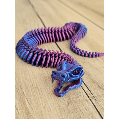 Szkielet Kobry 3D aż 36cm - Dwukolorowy Druk 3D