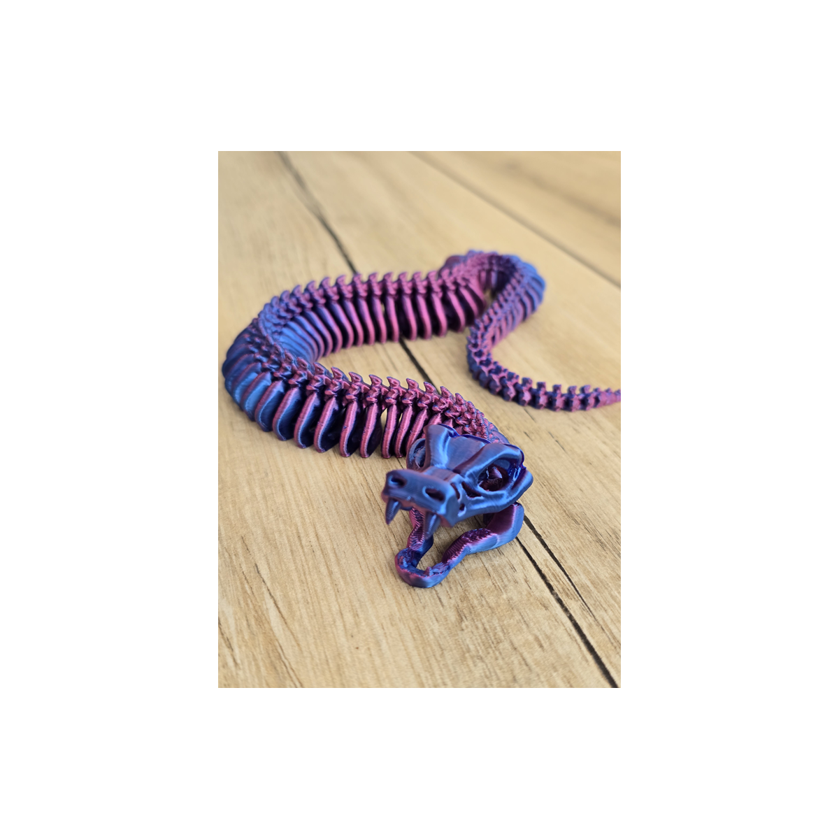 Szkielet Kobry 3D aż 36cm - Dwukolorowy Druk 3D