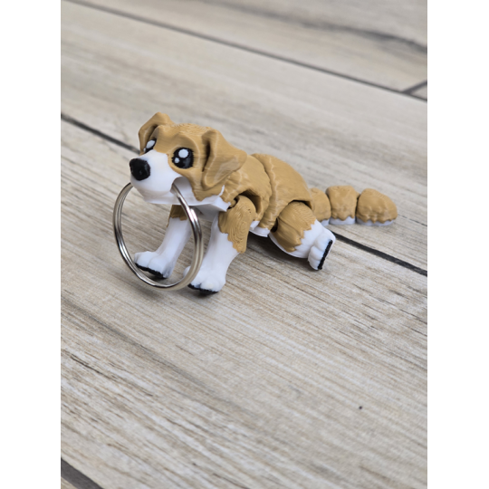 Figlarny Breloczek Pies - 3D - Brelok Druk3d fidget Keychain