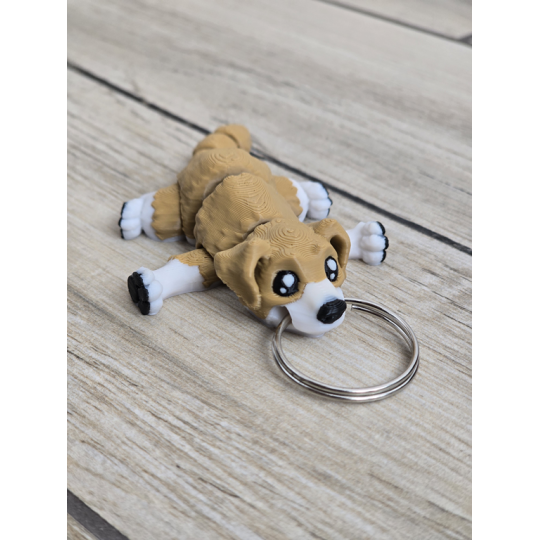 Figlarny Breloczek Pies - 3D - Brelok Druk3d fidget Keychain