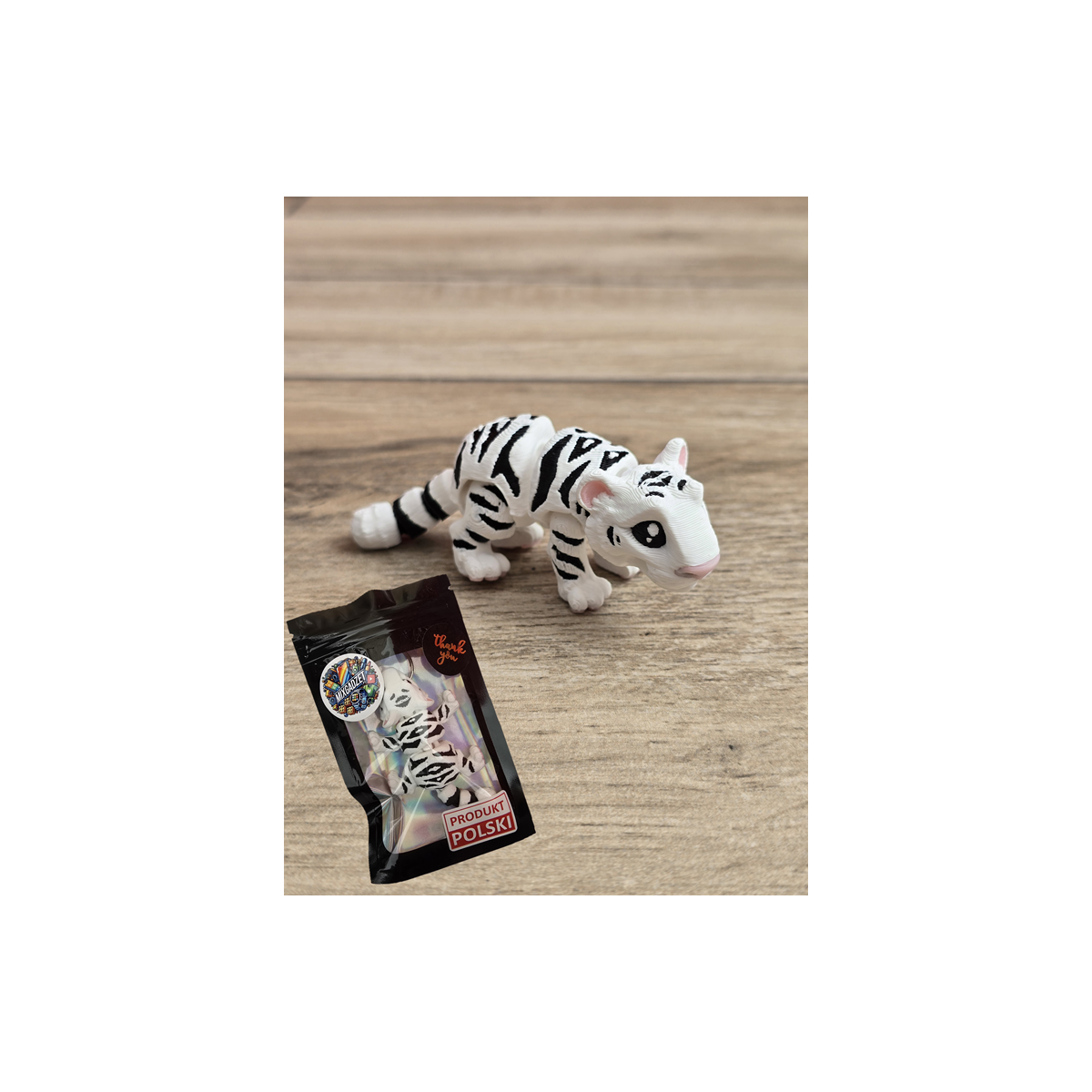 Figurka Białego Tygrysa 3d - Druk3d fidget mixGadzet