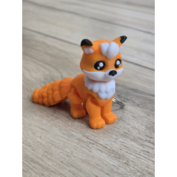 Ruchomy Lisek - Brelok 3d - Druk3d fidget Keychain mixGadzet
