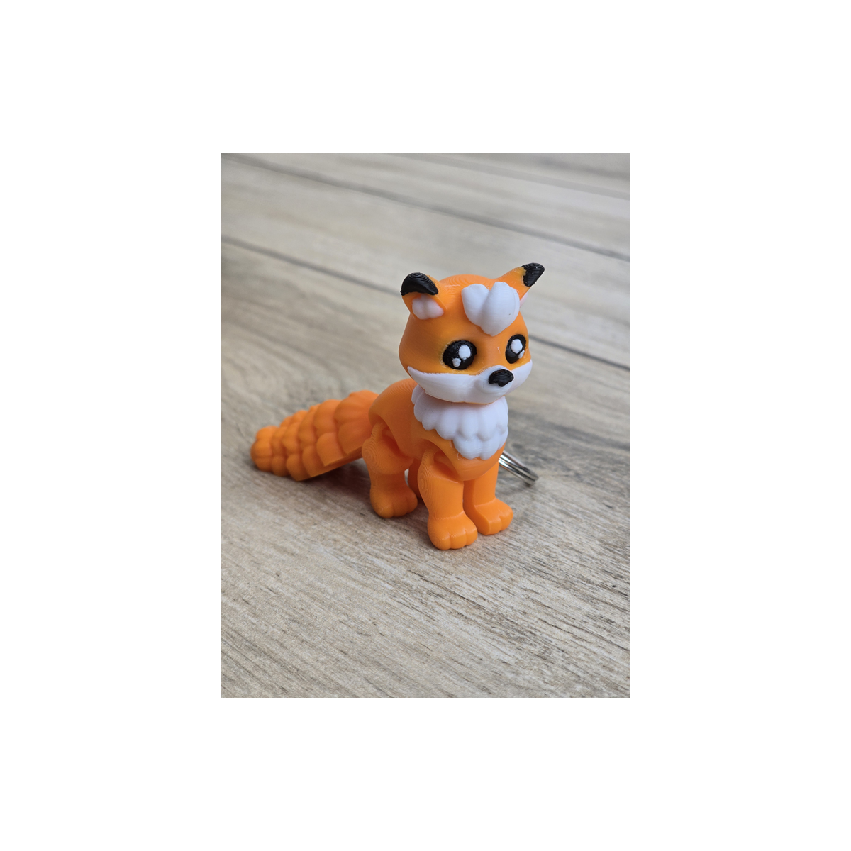 Ruchomy Lisek - Brelok 3d - Druk3d fidget Keychain mixGadzet
