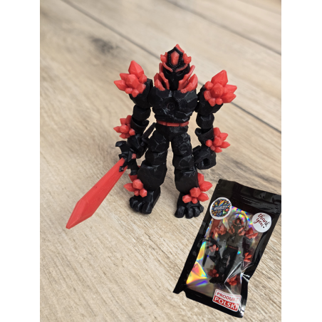 Figurka Żywiołaka Ciemna Strona Mocy Czerwony 3d - Druk3d fidget mixGadzet
