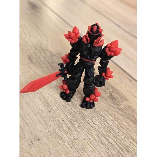 Figurka Żywiołaka Ciemna Strona Mocy Czerwony 3d - Druk3d fidget mixGadzet