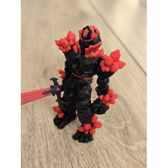 Figurka Żywiołaka Ciemna Strona Mocy Czerwony 3d - Druk3d fidget mixGadzet
