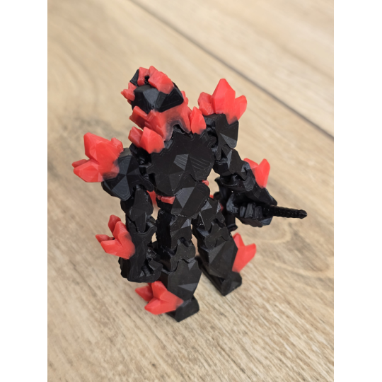 Figurka Żywiołaka Ciemna Strona Mocy Czerwony 3d - Druk3d fidget mixGadzet
