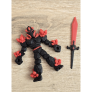 Figurka Żywiołaka Ciemna Strona Mocy Czerwony 3d - Druk3d fidget mixGadzet