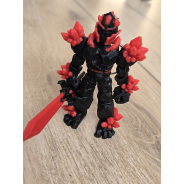 Breloczek Żywiołaka Ciemna Strona Mocy Czerwony 3D - Brelok Druk3d fidget